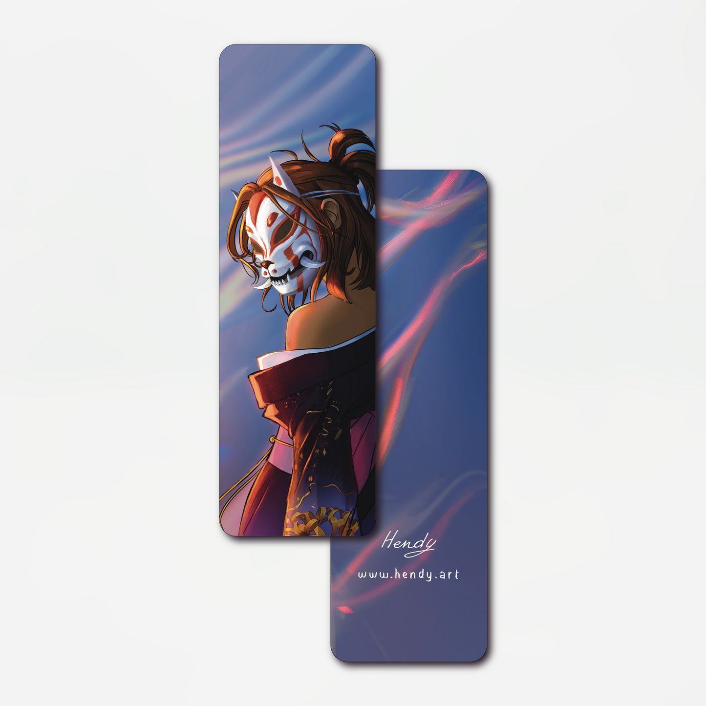 Hendy.ART Bookmark Masked Samuraï